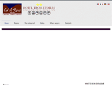 Tablet Screenshot of hoteltroisetoiles.com